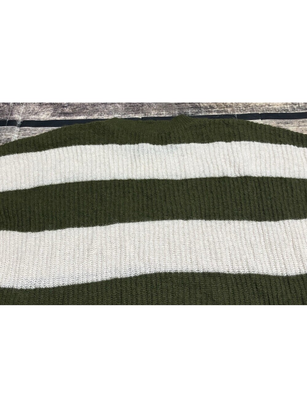 Madewell Sweater Womens Large Striped Alpaca Blend Relaxed - Picture 6 of 12